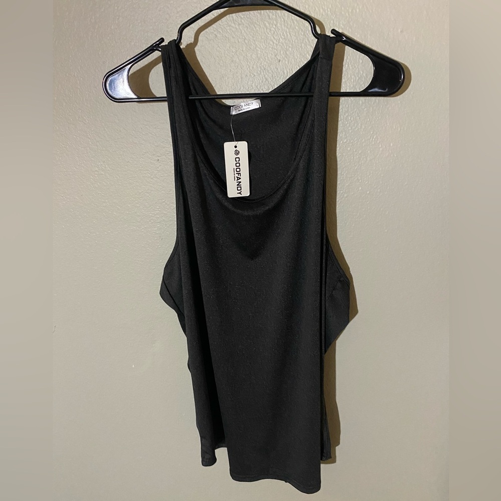 Coofandy Men’s Black Gym Workout Tank Top